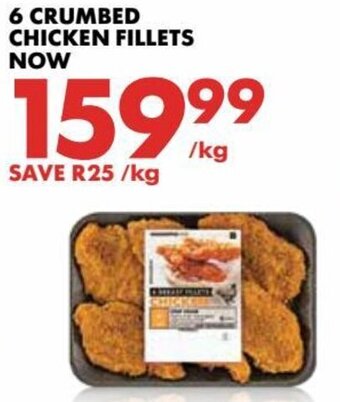 Woolworths Crumbed Chicken Fillets 6's offer