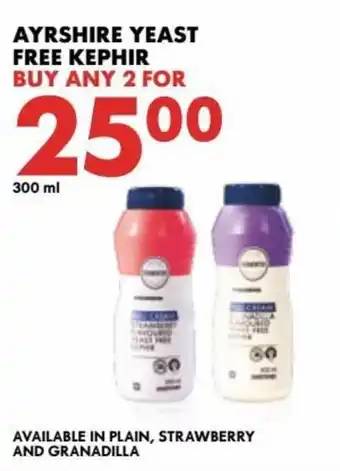 Woolworths Ayrshire Yeast Free Kephir 2x300ml offer