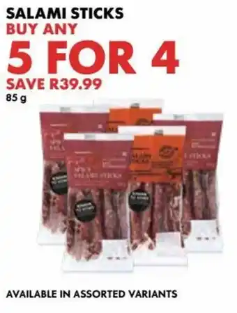 Woolworths Salami Sticks 5 x 85g offer