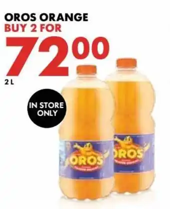 Woolworths Oros Orange 2 x 2L offer