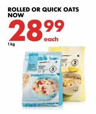 Woolworths Rolled or Quick Oats 1kg offer