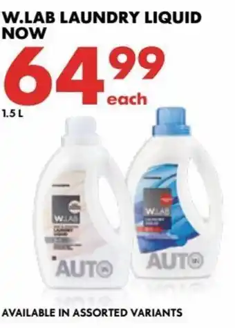 Woolworths W. Lab Laundry Liquid 1.5L offer