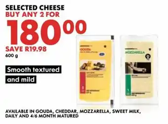 Selected Cheese 2 x 600g