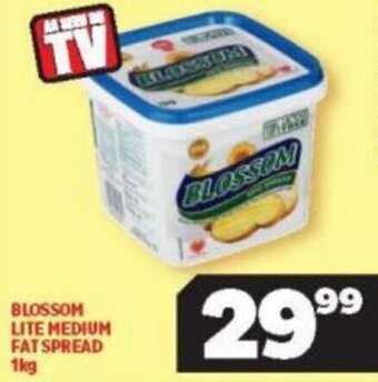 Usave Blossom Lite Medium Fat Spread 1kg offer