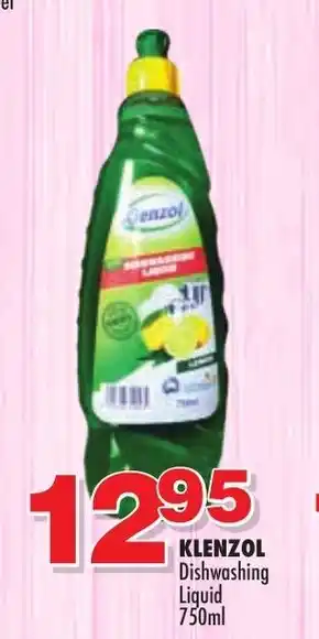 Choppies Klenzol Dishwashing Liquid 750ml offer