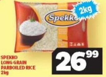 Usave Spekko Long Grain Parboiled Rice 2kg offer