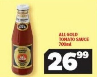 Usave All Gold Tomato Sauce 700ml offer