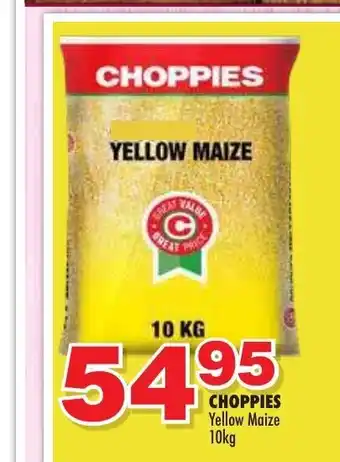 Choppies Choppies Yellow Maize 10kg offer