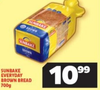 Usave Sunbake Everyday Brown Bread 700g offer