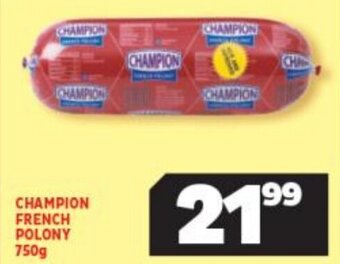 Usave Champion French Polony 750g offer