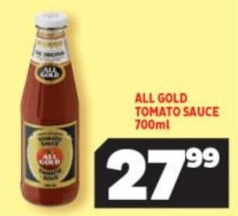 Usave All Gold Tomato Sauce 700ml offer