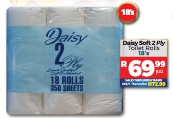 Daisy Soft 2 Ply Toilet Rolls 18's