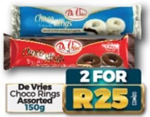 Take 'n Pay De Vries Choco Rings Assorted 2 x 150g offer