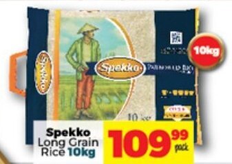 Take 'n Pay Spekko Long Grain Rice 10kg offer