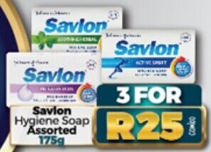 Take 'n Pay Savlon Hygiene Soap Assorted 3 x 175g offer