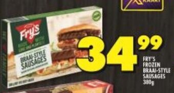 Shoprite Fry's Frozen Braai-Style Sausages 380g offer