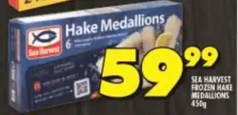 Shoprite Sea Harvest Frozen Hake Medallions 450g offer