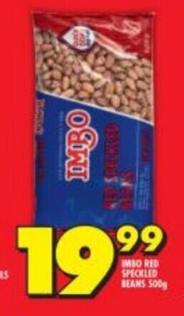 Shoprite Imbo Red Speckled Beans 500g offer