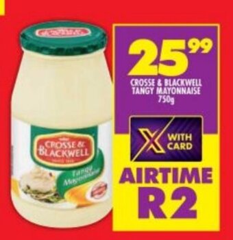 Shoprite Crosse & Blackwell Tangy Mayonnaise 750g offer