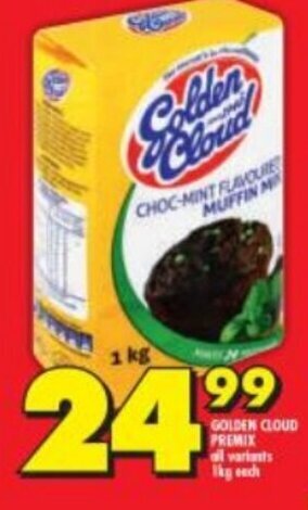Shoprite Golden Cloud Premix All Variants 1kg offer