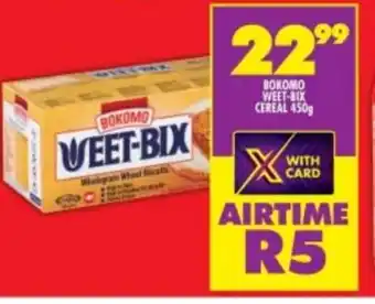 Shoprite Bokomo Weet-Bex Cereal 450g offer