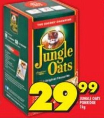 Shoprite Jungle Oats Porridge 1kg offer