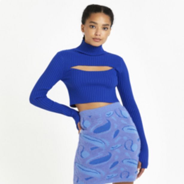 Cobalt blue on sale polo neck jumper