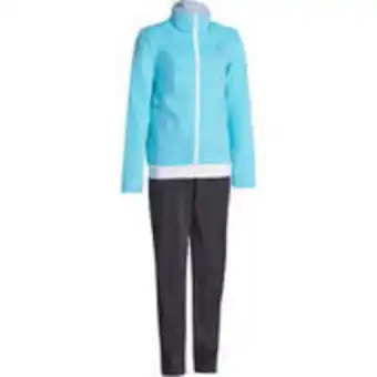 Gym'y energy girls' gym warm zip-up tracksuit - blue