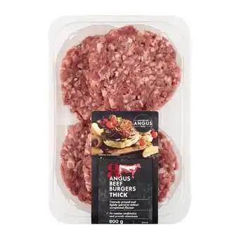 Woolworths Thick angus beef burgers 8 pk offer