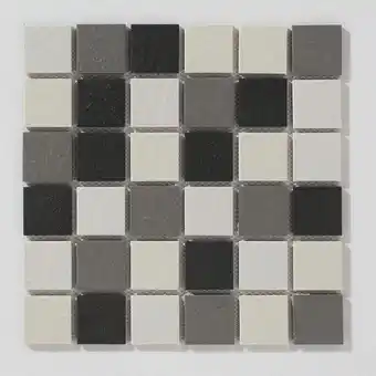 Iced coffee grey slip resistant mosaic 300mm x 300mm