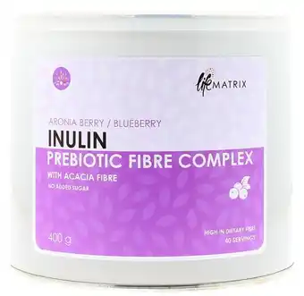 Lifematrix inulin prebiotic fibre berry