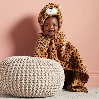 Little leopard hooded blanket