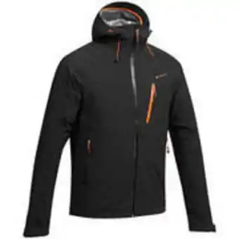 Decathlon Mh500 men's waterproof mountain hiking rain jacket - black offer