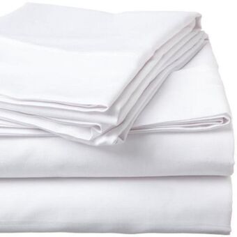 Whisper soft 500 thread count sateen egyptian cotton white flat sheet