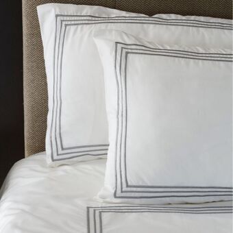 Whitehouse Whisper soft 400 thread count sateen egyptian cotton three line satin stitch duvet cover set offer