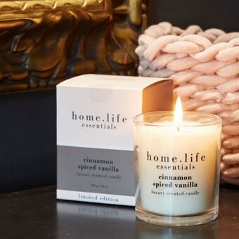 Whitehouse Home.life luxury scented candle - cinnamon spiced vanilla offer