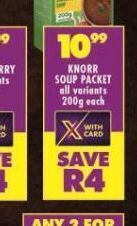 Shoprite Knorr soup offer