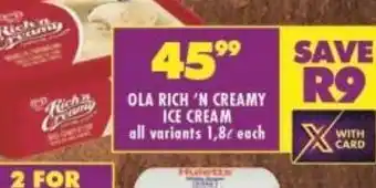 Shoprite Ola ice cream offer