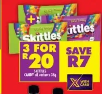 Shoprite Skitties Candy all variants 38g offer