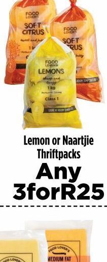 Food Lover's Market Lemons 3 offer