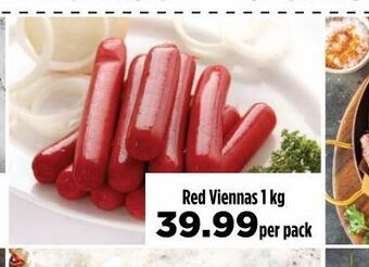 Food Lover's Market Red viennas offer