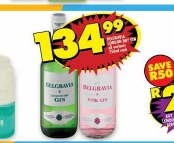 Shoprite Belgravia gin offer