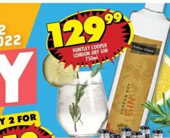 Shoprite Huntley gin offer