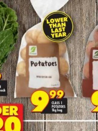 Shoprite Potatoes offer