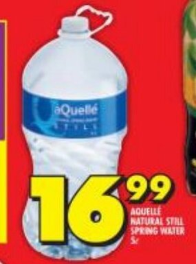 Shoprite Aquelle Natural Still Spring Water 5L offer