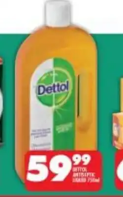 Shoprite Dettol Antiseptic Liquid 750ml offer