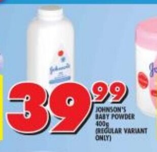 Shoprite Johnson's Baby Powder 400g offer