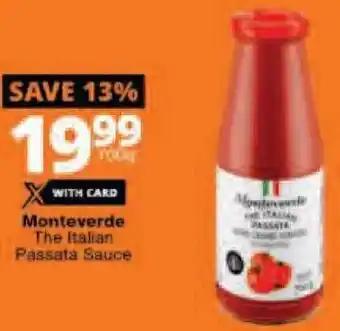 Checkers Monteverde The Italian Passata Sauce offer