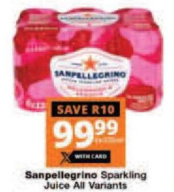 Checkers Sanpellegrino Sparkling Juice All Variants offer