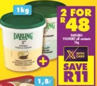 Shoprite Darling Yoghurt 1kg offer